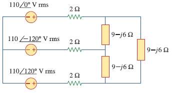In the balanced three-phase Y-Î” system in Fig. 12.46, find