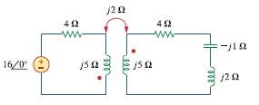 For the circuit in Fig. 13.82, determine the impedance seen