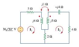 Find I1 and I2 in the circuit of Fig. 13.90.