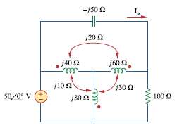 Find current Io in the circuit of Fig. 13.91.