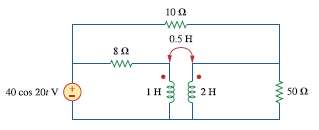 Find the average power delivered to the 50- Î© resistor