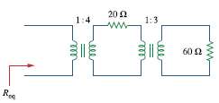 For the circuit in Fig. 13.120, calculate the equivalent resistance.