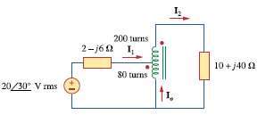 In the ideal autotransformer of Fig. 13.131, calculate I1, I2,