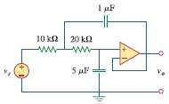 The op amp circuit in Fig. 14.100 is to be