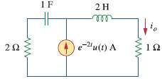 Determine i0 (t) in the circuit of Fig. 16.47.