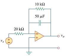 For the op amp circuit in Fig. 16.60, find v0