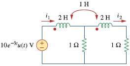 Find I1 (s) and I2 (s) in the circuit of