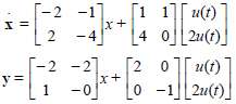 * Given the following state equation, solve for y1 (t).
*
