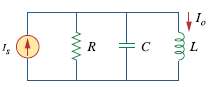 Show that the parallel RLC circuit shown in Fig. 16.73