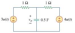 If v0 (0) = -1V,obtain v0 (t) in the circuit