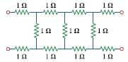 Find the impedance parameter equivalent of the network in Fig.