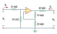 Find the z parameters of the op amp circuit in