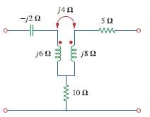 Find the z parameters of the two-port in Fig. 19.72.