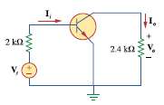 For the transistor network of Fig. 19.130,
h fe = 80,