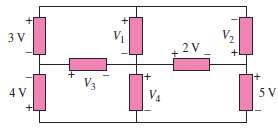 Given the circuit in Fig. 2.78, use KVL to find