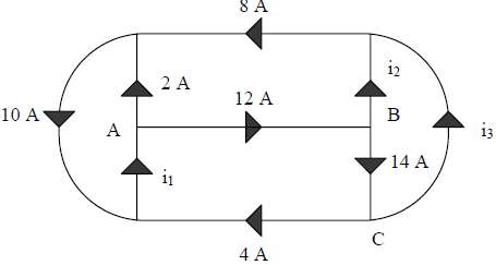 Find i1, i2, and i3 in Fig. 2.73.
Figure 2.73 for