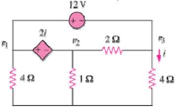 For the circuit in Fig. 3.69, find v1, v2, and