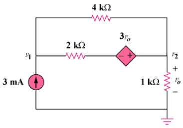 For the circuit in Fig. 3.70, find v1 and v2