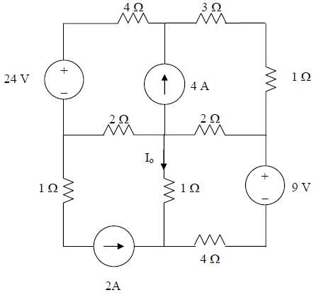 Apply mesh analysis to the circuit in Fig. 3.84 and