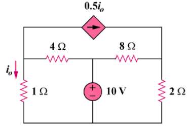 Calculate the power dissipated in each resistor in the circuit