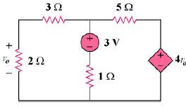 Using nodal analysis, find v0 in the circuit in Fig.