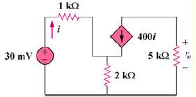 For the simplified transistor circuit of Fig. 3.122, calculate the