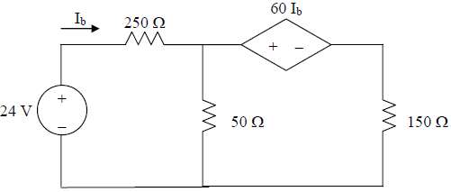 Determine Ib in the circuit in Fig. 3.58 using nodal