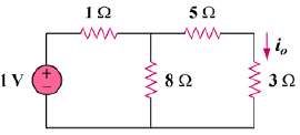 Calculate the current io in the circuit of Fig. 4.69.
