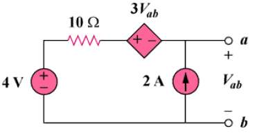 For the circuit in Fig. 4.78, find the terminal voltage