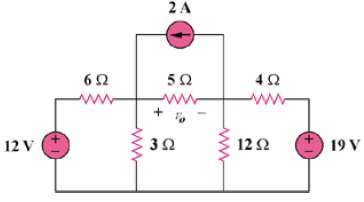 Determine vo in the circuit in Fig. 4.80 using the