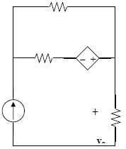 Use source transformation to find vo in the circuit of