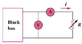 A black box with a circuit in it is connected