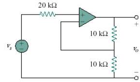 Find the gain vo/vs of the circuit in Fig. 5.49.