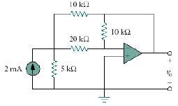Determine the output voltage vo in the circuit of Fig.