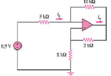 Obtain ix and iy in the op amp circuit in