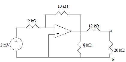 For the circuit in Fig. 5.57, find the Thevenin equivalent