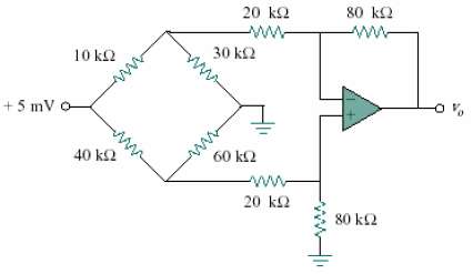The circuit in Fig. 5.80 is a differential amplifier driven