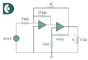 Repeat the previous problem if Rf = 10 kÎ©.
5.68 find