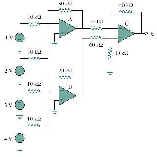 Determine vo in the op amp circuit of Fig. 5.96?