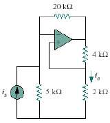 The op amp circuit in Fig. 5.107 is a current