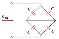 Determine Ceq for each circuit in Fig. 6.61.
(a)
(b)