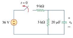 For the circuit in Fig. 7.90, find v0 (t) for