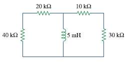 Calculate the time constant of the circuit in Fig. 7.94.