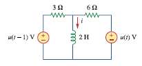 For the circuit in Fig. 7.127, calculate i(t) if i(0)