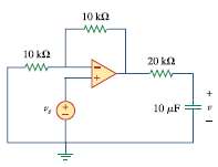 For the op amp circuit in Fig. 7.136, suppose v0