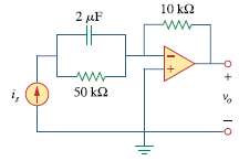 Determine v0 (t) for t > 0 in the circuit