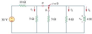 In the circuit of Fig. 7.144, assume that the switch