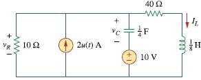 Refer to the circuit shown in Fig. 8.64. Calculate:
(a) iL