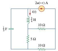 Refer to the circuit in Fig. 8.86. Calculate i(t) for