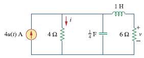 Refer to the circuit in Fig. 8.66. Determine:
(a) i(0+), and